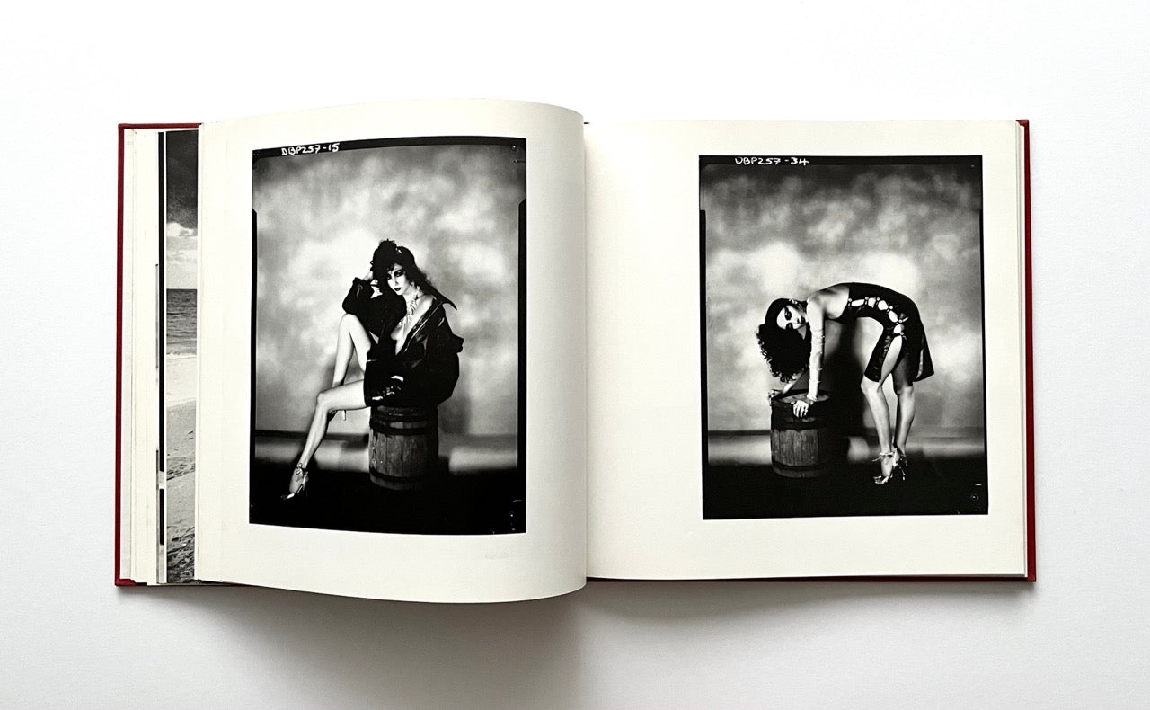 Open David Bailey's Trouble and Strife' book with black and white photographs of Marie Helvin.