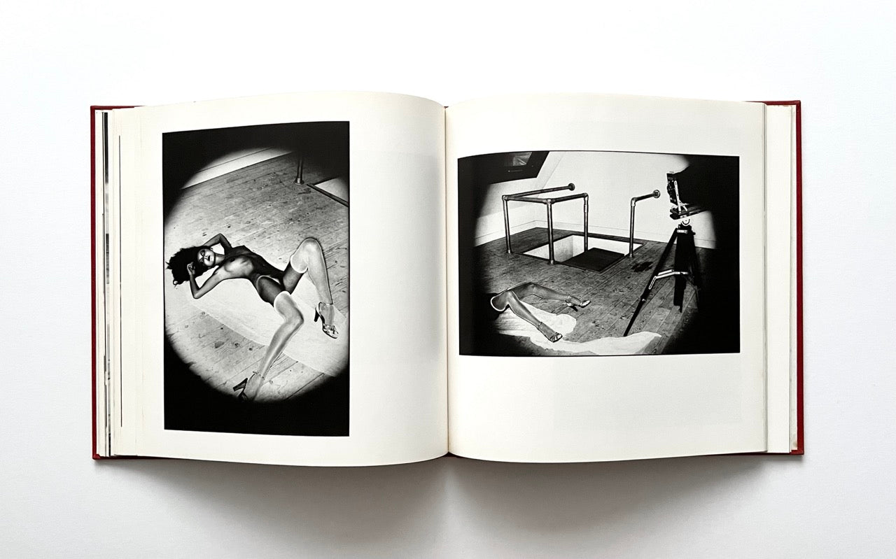 Open David Bailey's Trouble and Strife' book with black and white photographs of Marie Helvin.