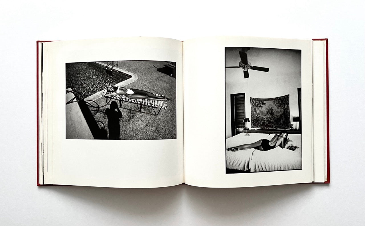 Open David Bailey's Trouble and Strife' book with black and white photographs of nude Marie Helvin.