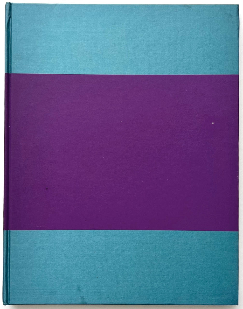 Front cover of A Series of Disappointments (2008) by Stephen Gill, featuring the book’s distinctive turquoise cloth binding with a broad purple geometric band.