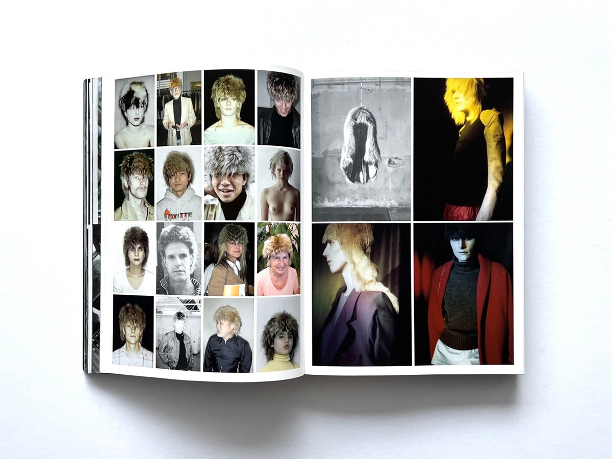 BLESS: Celebrating 10 Years of Themelessness by Désirée Heiss and Ines Kaag, 2006. Colour interior spread featuring a photographic grid of unconventional hairstyles, wigs, fashion portraits and avant-garde styling.