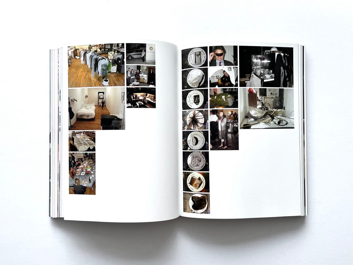 BLESS: Celebrating 10 Years of Themelessness by Désirée Heiss and Ines Kaag, 2006. Colour interior spread featuring clothing racks, a bedroom, shop interiors, experimental accessories, portraits and design objects.