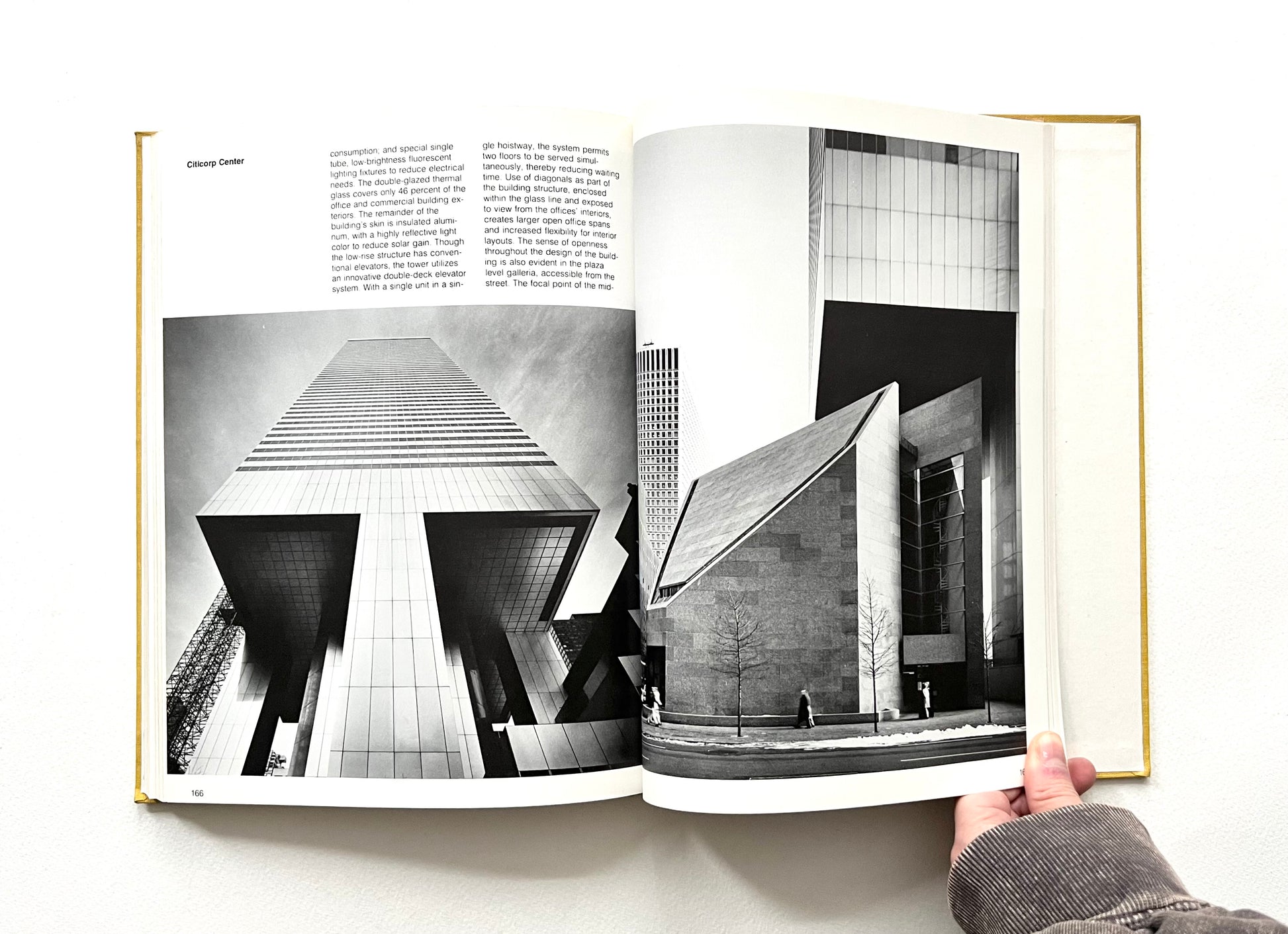 Open book displaying black and white architectural photographs.  Design Review Industrial Design 24th Annual 1978.
