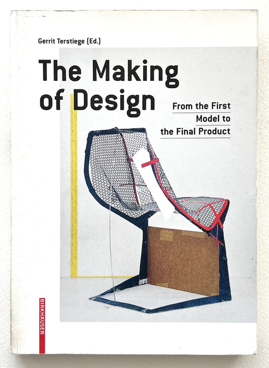 Book cover of 'The Making of Design' with a chair design on a white background
