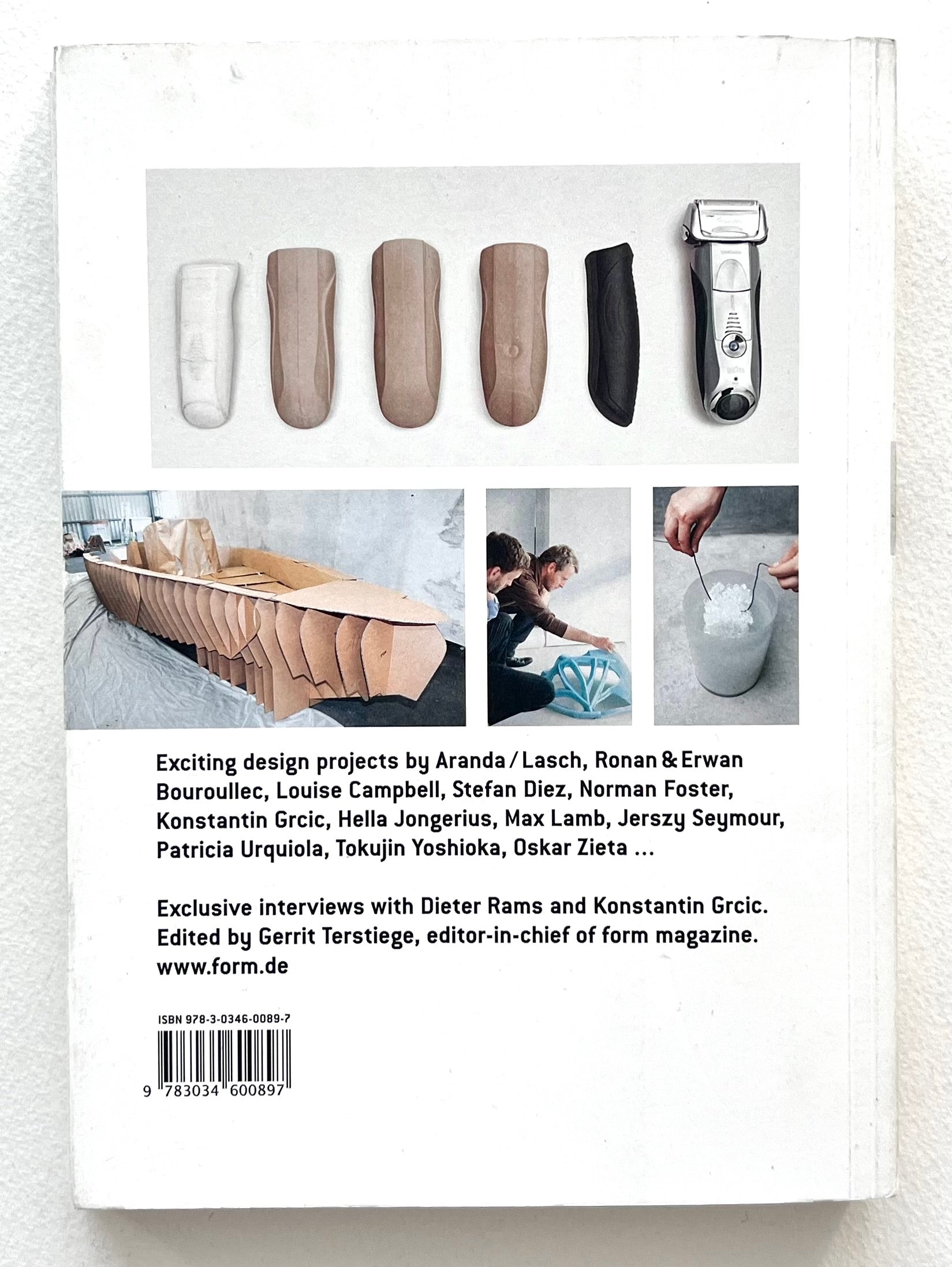 The rear cover of THE MAKING OF DESIGN book.