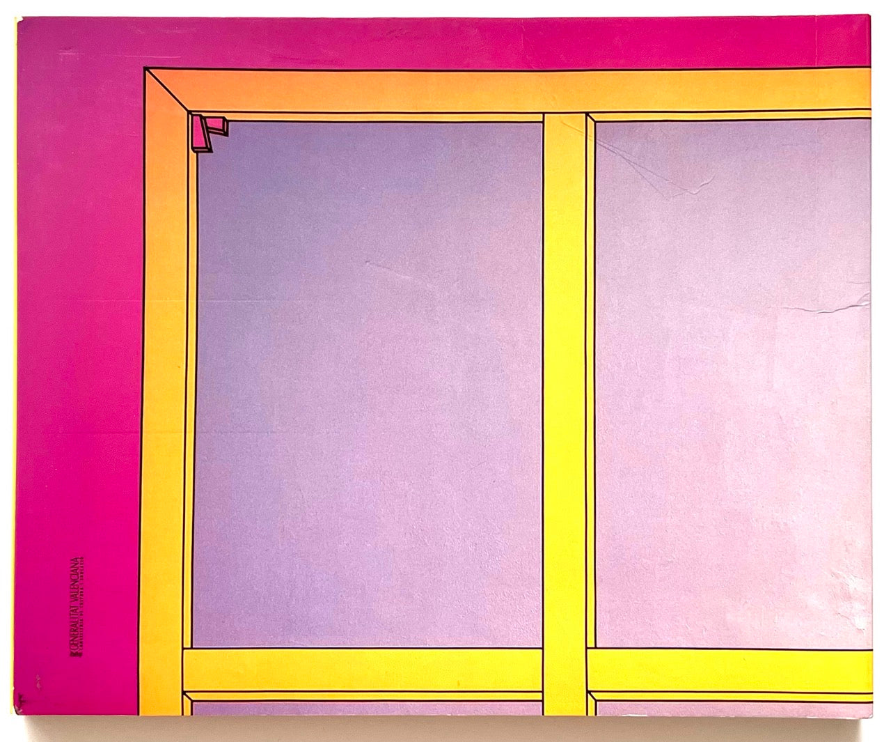 Colorful rear book cover of 'Michael Craig-Martin' published by IVAM in 2000.