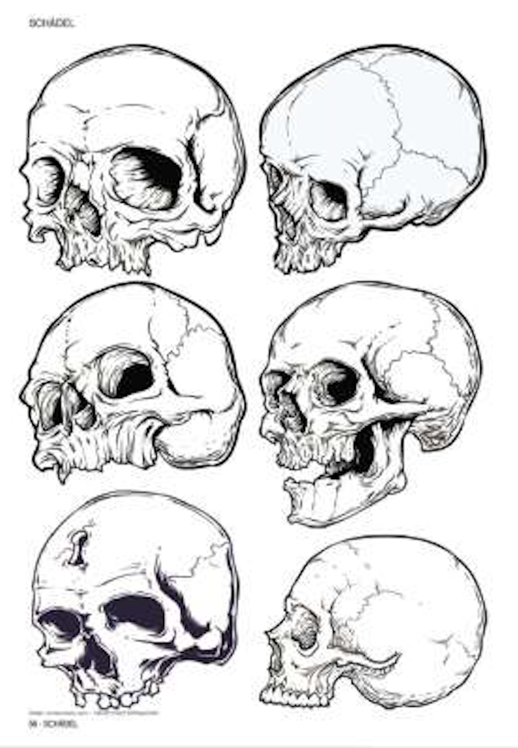 SKULLS & BONES: TEMPLATES FOR ARTISTS by Johann Barnas [2015]