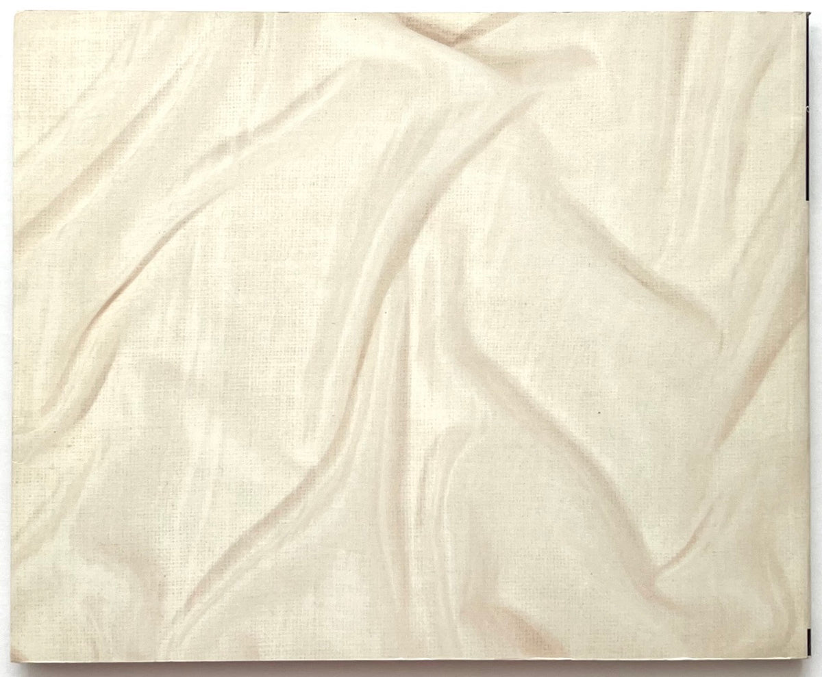 Stitch by Stitch: Traces I Made with Needle and Thread by Tokyo Metropolitan Teien Art Museum (2009). Plain cream-coloured back cover featuring a subtle photographic image of draped white fabric and minimalist design.