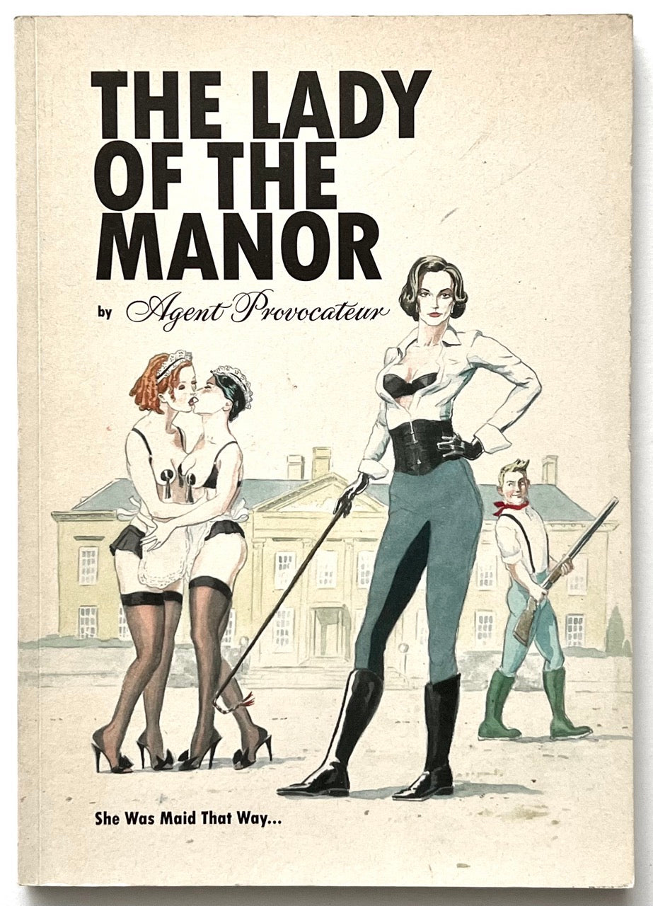 Book cover of 'The Lady of the Manor' by Agent Provocateur with illustrations of women in vintage attire.