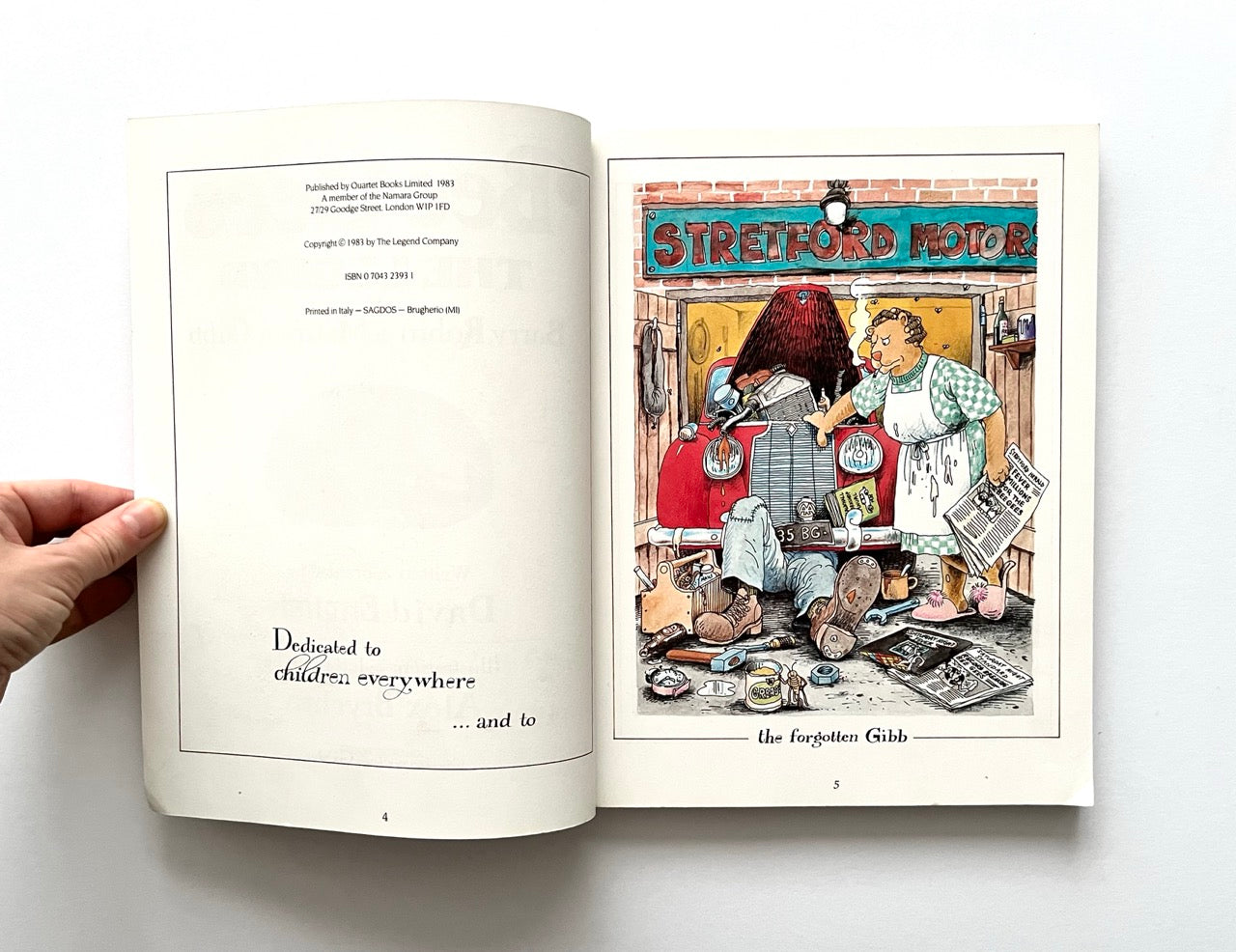 Open book - 'The Legend: The Illustrated Story of the Bee Gees'