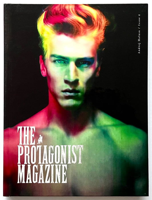'The Protagonist Magazine' issue 2, featuring Andrej Halasa on the cover.